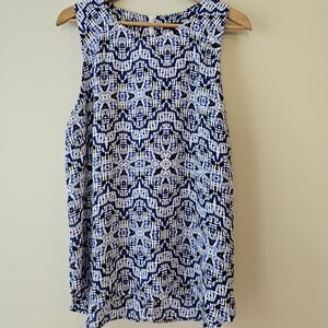 Alice Collection Navy and White XL shell tank